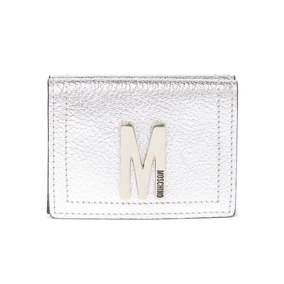Moschino Metallic Logo Wallet - Picture 1 of 8